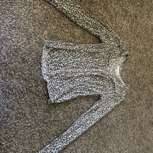 Leopard Casual shirt with button details